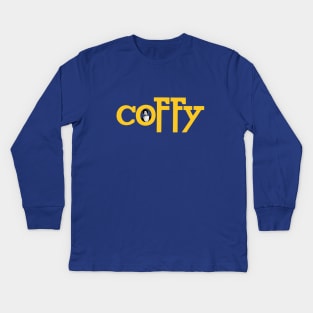 Pam Grier - Coffy Logo - Blaxploitation - 1970s Kids Long Sleeve T-Shirt